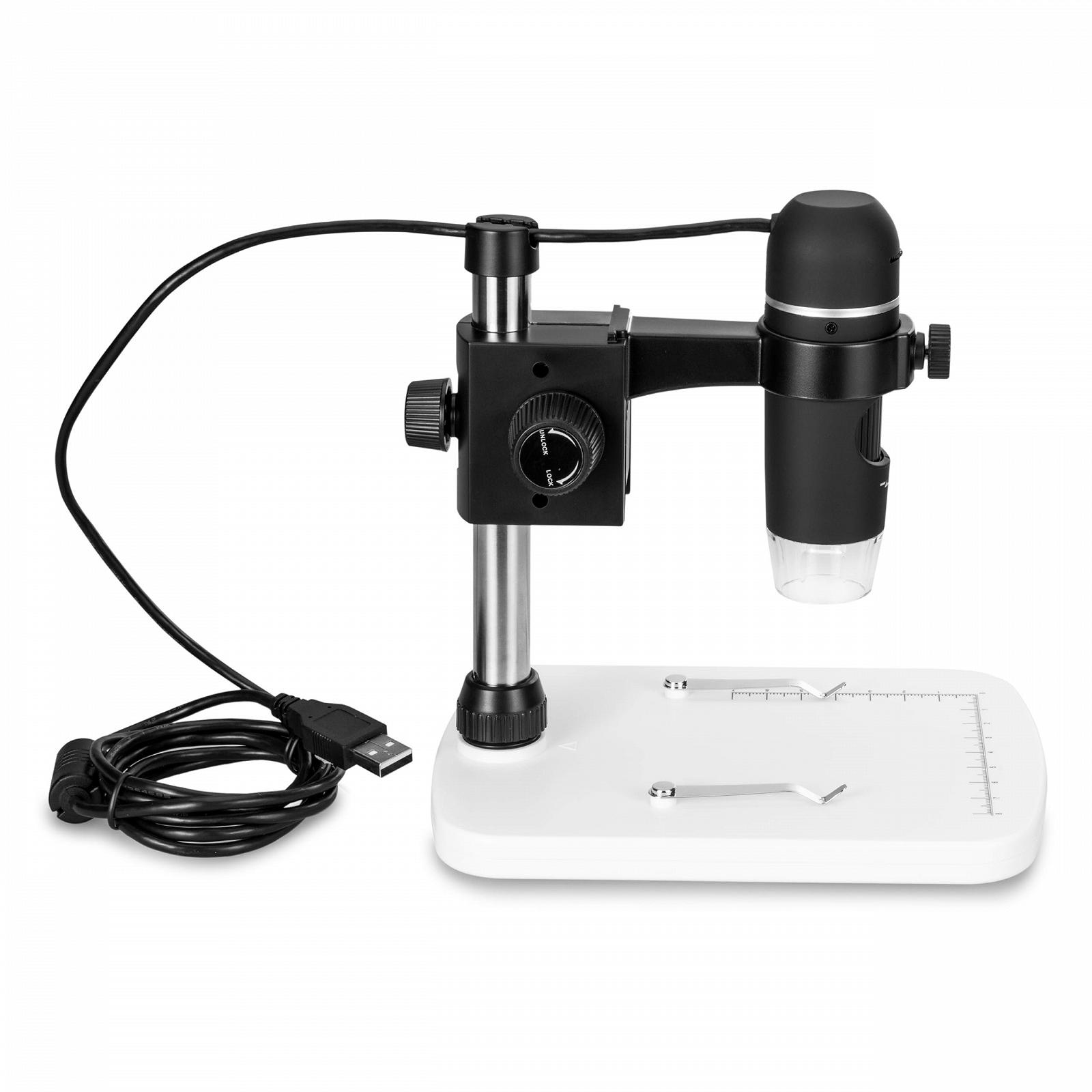 Цифровой микроскоп с подставкой DiProgress Hooke USB5 5MPX - увеличение 10X-200X, фото №4