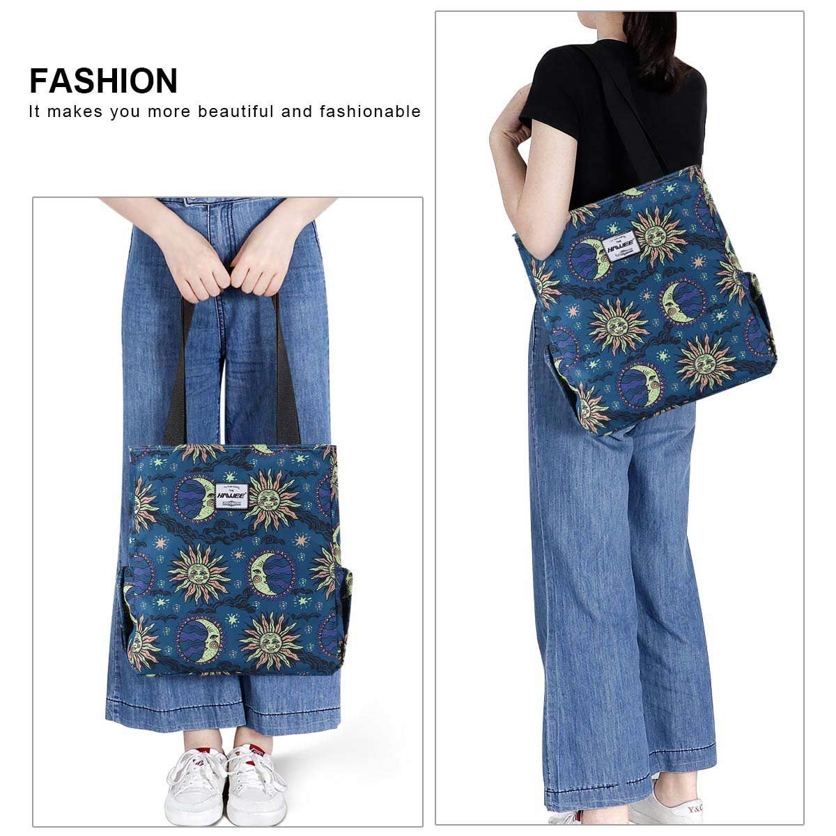 Сумка Hawee, жіноча, з блискавкою: повсякденна, на плече, велика, водонепроникна, для покупок, подорожей, роботи, школи, повсякденного життя, спортзалу, пляжу, фото №7 Сумка Hawee, жіноча, з блискавкою: повсякденна, на плече, велика, водонепроникна, для покупок, подорожей, роботи, школи, повсякденного життя, спортзалу, пляжу, фото №7