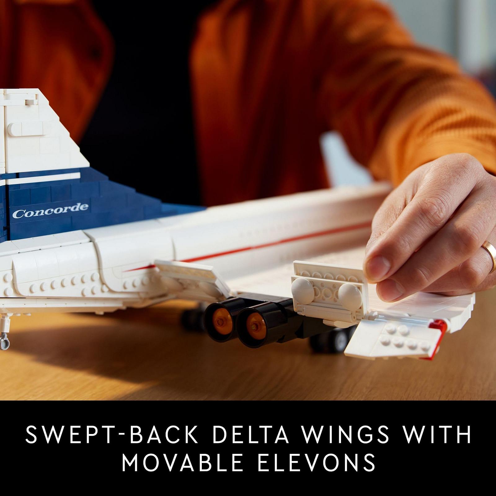 Набір LEGO Icons 10318 Concorde (2083 деталі) Пасажирський літак, фото №3