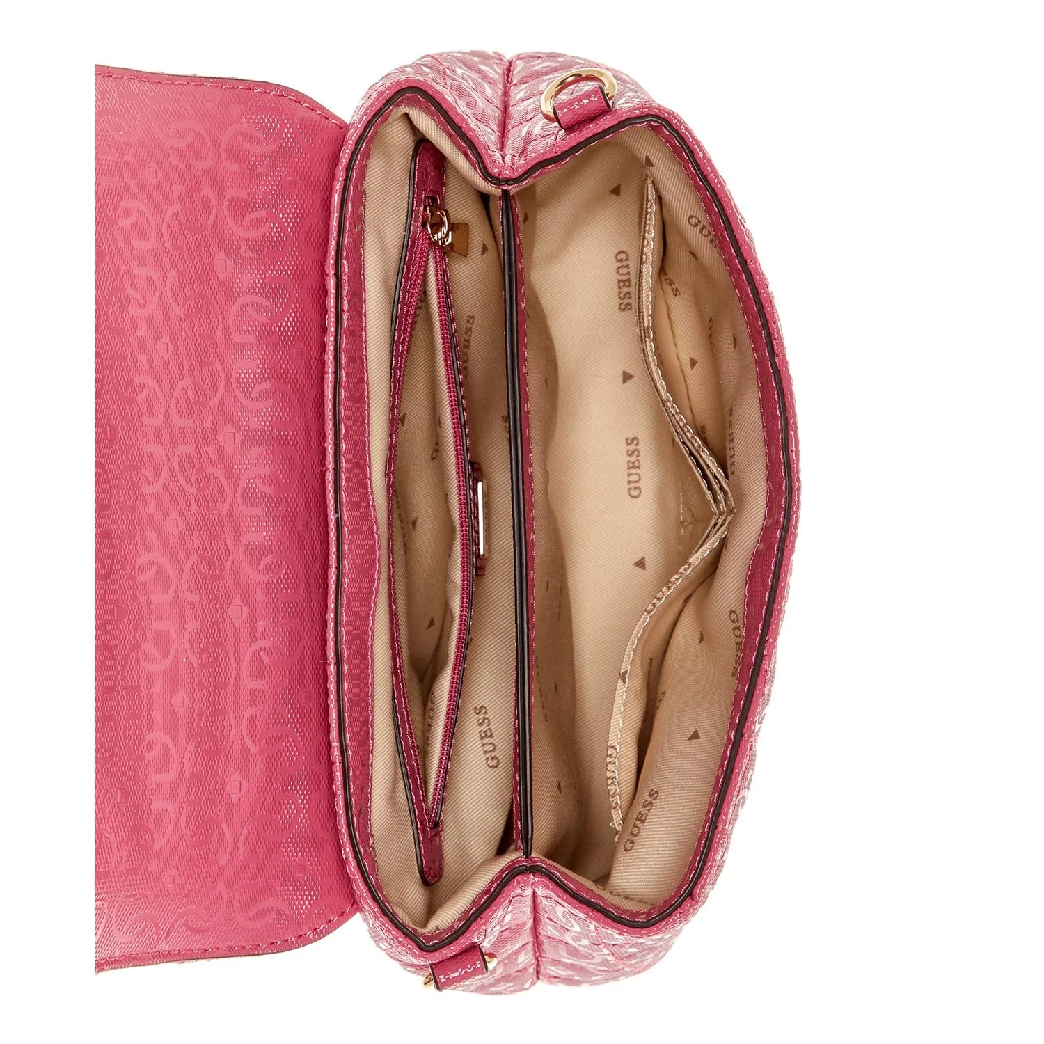 Сумка GUESS Yarmilla Top Handle Flap Mulberry, фото №3