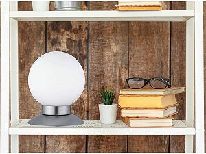 Настільна лампа Reality Leuchten Princess R52551907 3 Вт Матовий Нікель 10 x 10 x 13 см synthetic.ua - Фото 1