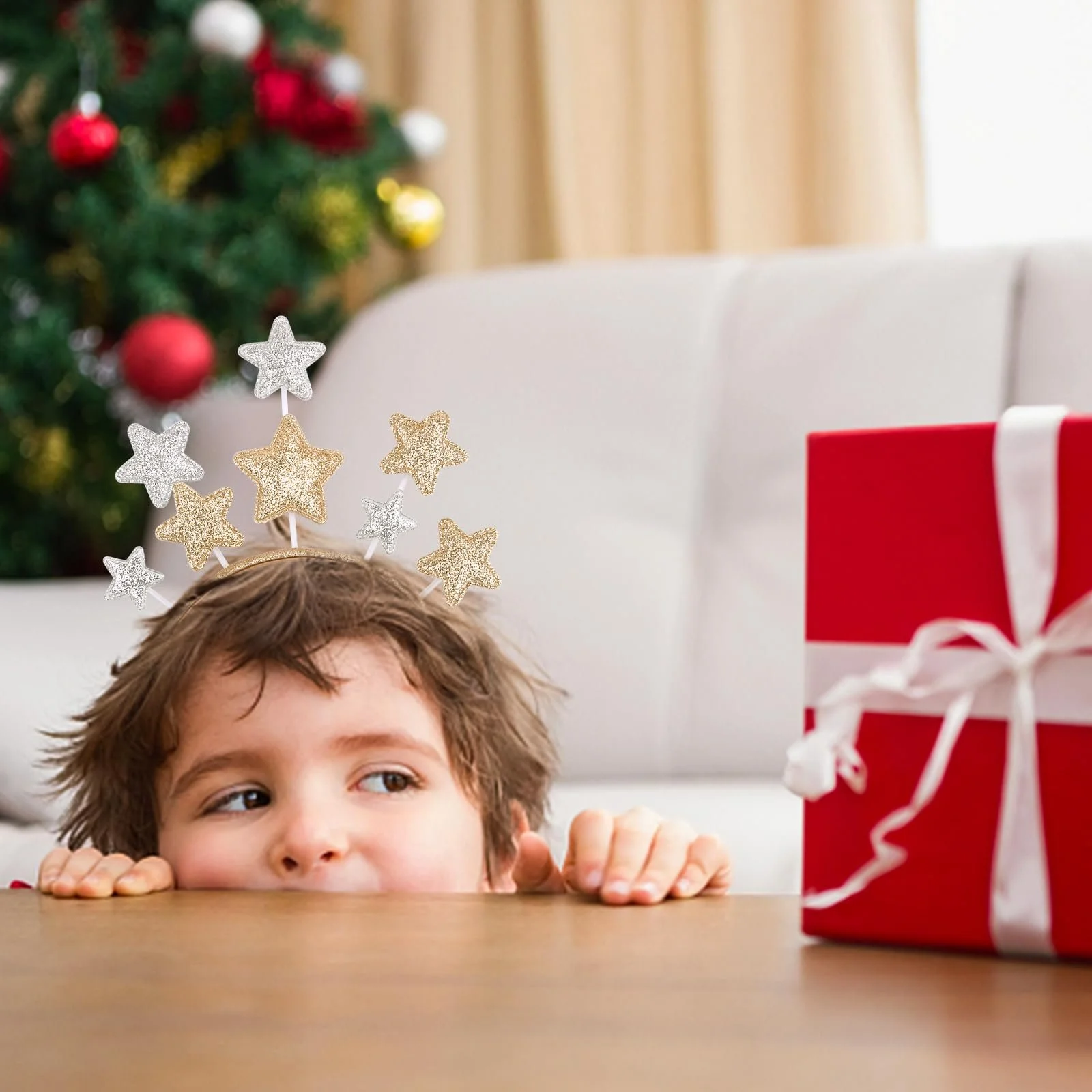 Обруч Зірка Різдвяна Блискуча, фото №6