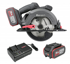 Акумуляторна циркулярная пила Kress KUE12.1 / 20V 2 х 4Ah / 5200 об/мин / 165 мм / Бесщеточная / Черная цена на synthetic.ua - Фото 1 Акумуляторна циркулярная пила Kress KUE12.1 / 20V 2 х 4Ah / 5200 об/мин / 165 мм / Бесщеточная / Черная synthetic.ua - Фото 1