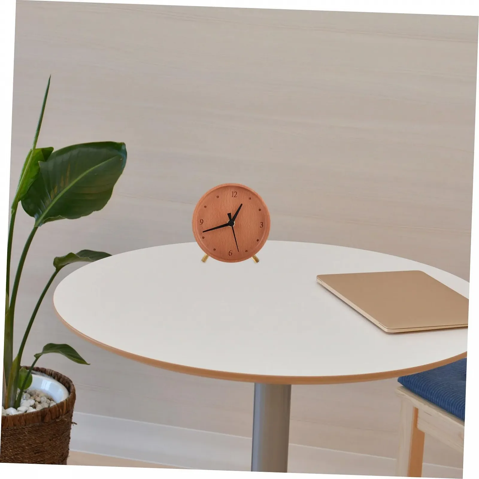 Настольные часы FUNOMOCYA Современный дизайн Бесшумные Для офиса и спальни Большие цифры, фото №6