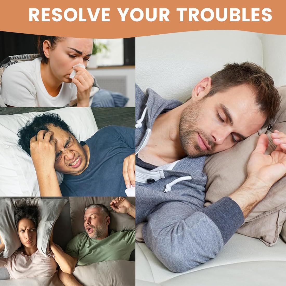 Назальные наклейки от храпа 60 шт. Телесного цвета, нетканые, для физического облегчения заложенности носа, фото №6