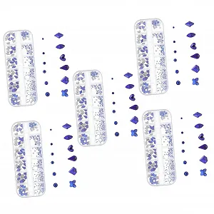 Стразы для ногтей Healvian 5 коробок Бриллиант Смола Аксессуары для украшения ногтей для Рождества Дня рождения - Фото 1