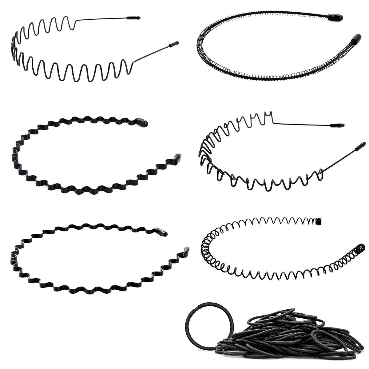 Набір металевих обручів для волосся, фото №1