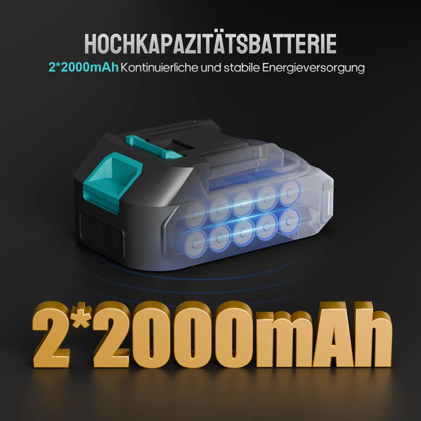 Електричний секатор Geevorks 20 V, акумуляторний з сумкою для перенесення, 2 x 2000 mAh акумулятори та зарядний пристрій, запобіжний вимикач, садові ножиці з м’якою ручкою, діаметр різання 15-30 мм, фото №4