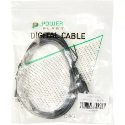 Дата кабель USB 3.0 Type-C to BM 1.5m PowerPlant KD00AS1275, фото №3