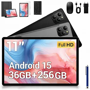 Планшет 11'' Full HD BEYNIVAN M148 12+24/256 ГБ 8 ядер Android 15 8000 мАч Серый - Фото 1