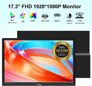 Портативний монітор 17.3" Pisichen HD-173 Full HD IPS 60 Гц synthetic.ua - Фото 1
