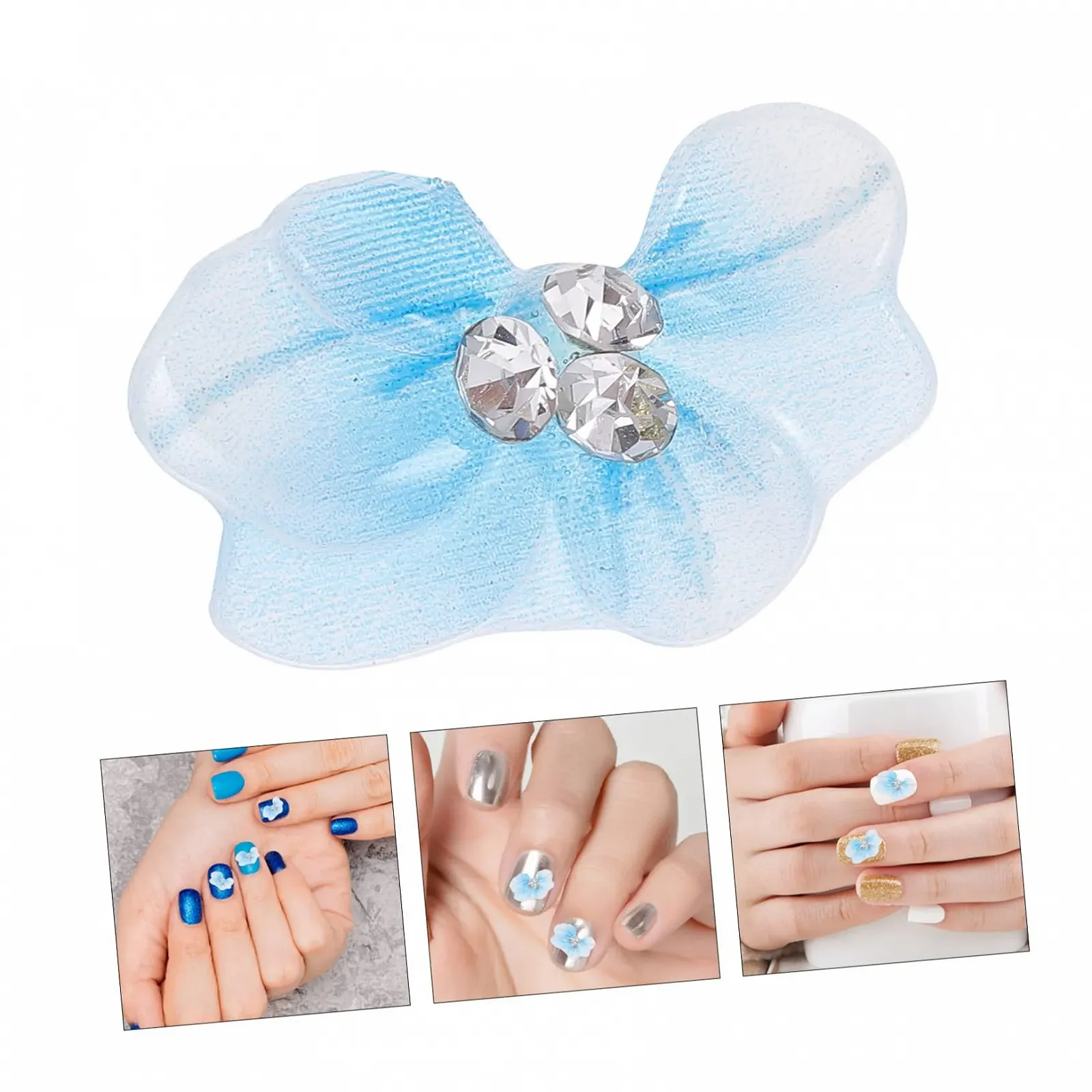 Прикраси для нігтів Квітка Паковання з 10 Штук, фото №7