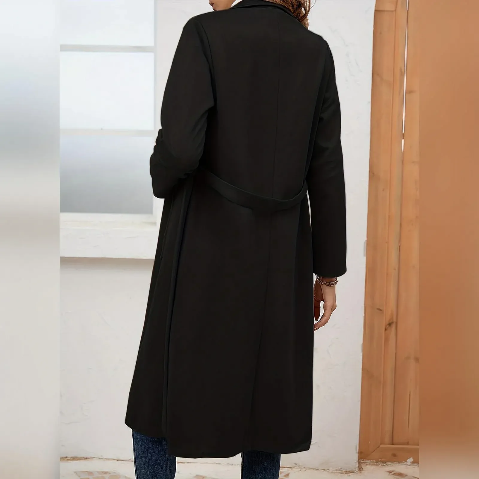 Тренч OBEEII Женский Длинный Модный, фото №6 Тренч OBEEII Женский Длинный Модный, фото №6