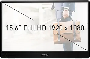 Монитор портативный 15.6" MSI PRO MP161DE E2 Full HD IPS 60 Гц Черный synthetic.ua - Фото 1