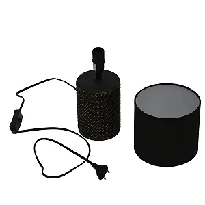 Настільна лампа B & S Чорно-золота synthetic.ua - Фото 1