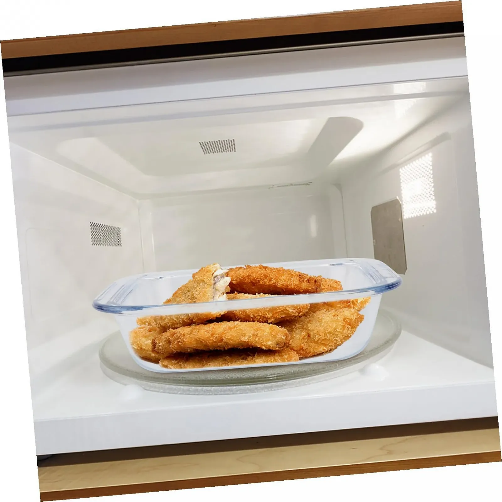 Форма для запікання термостійка скляна для духовки біла, фото №4