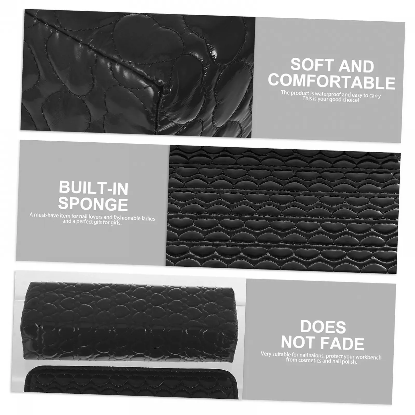 Подставка под руку для маникюра Ipetboom 2 шт. Кожаная подкладка, фото №3