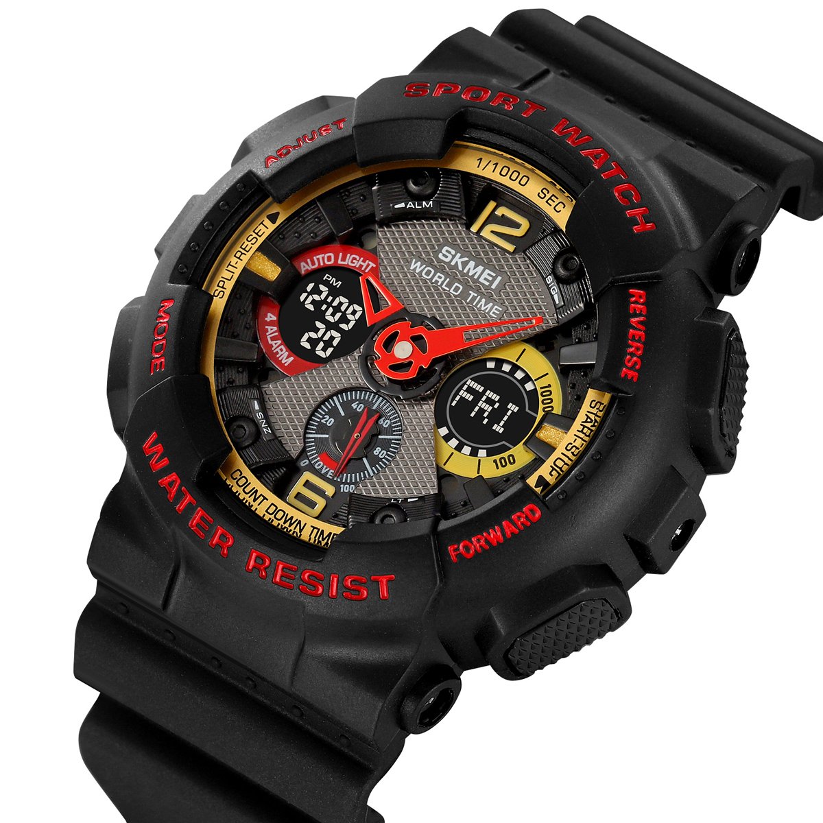 Годинник Skmei 2118 Black-Red, фото №3