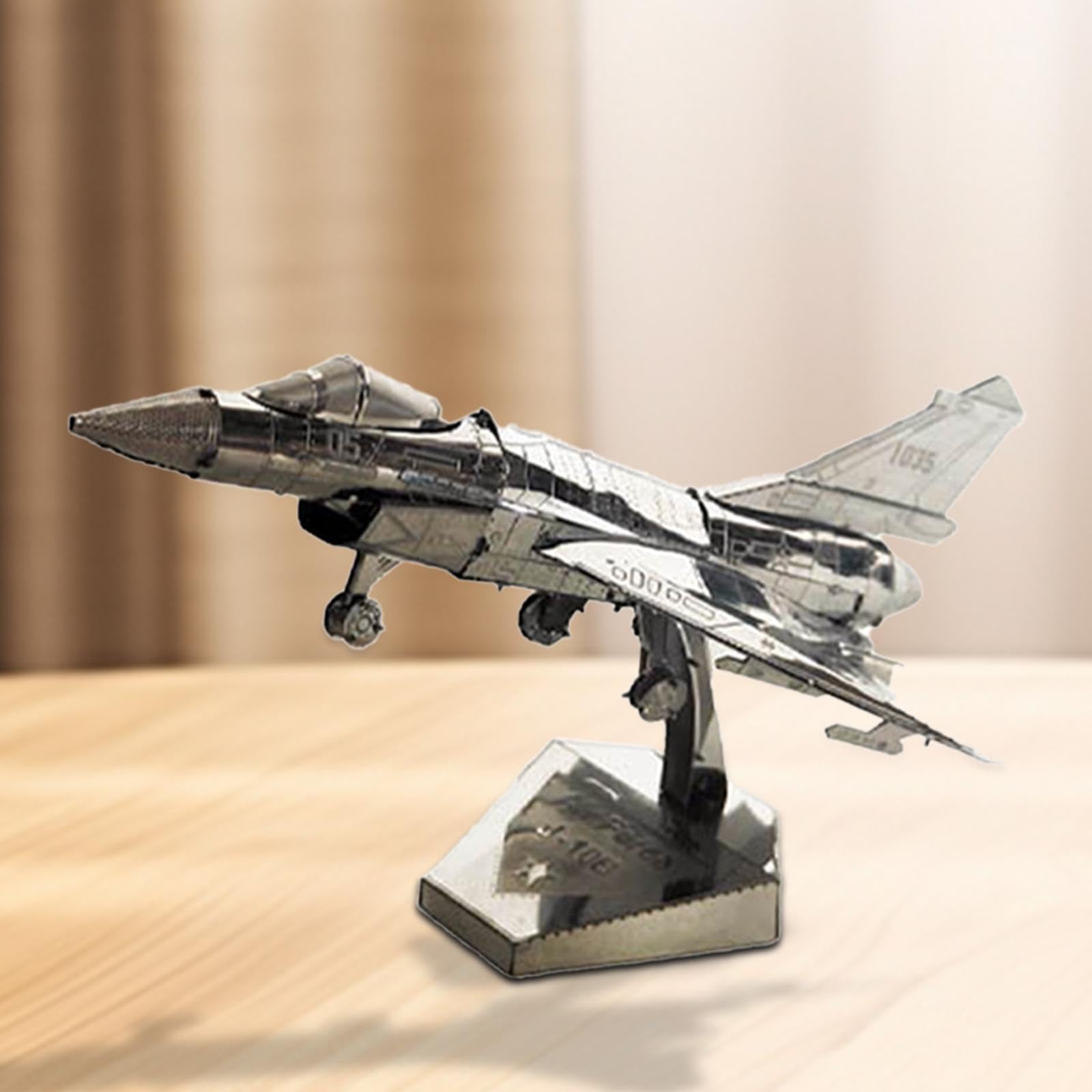 Конструктор Luwecf Fighter Plane Model Building Block Set для дорослих, срібний, фото №4 Конструктор Luwecf Fighter Plane Model Building Block Set для дорослих, срібний, фото №4