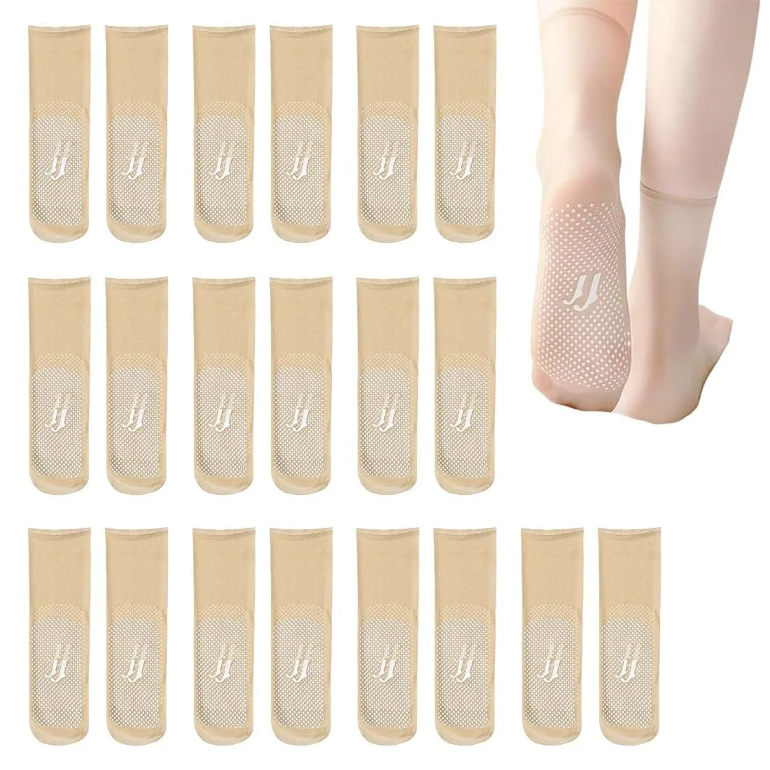 Шкарпетки Прозорі Жіночі Нейлонові, 10 пар, Один Розмір, фото №1 Шкарпетки Прозорі Жіночі Нейлонові, 10 пар, Один Розмір, фото №1