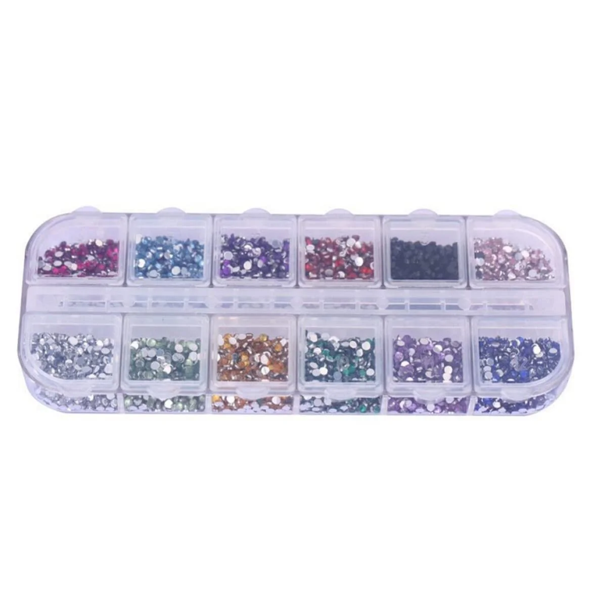 Набор страз для ногтей 3000 штук, 12 цветов, фото №4