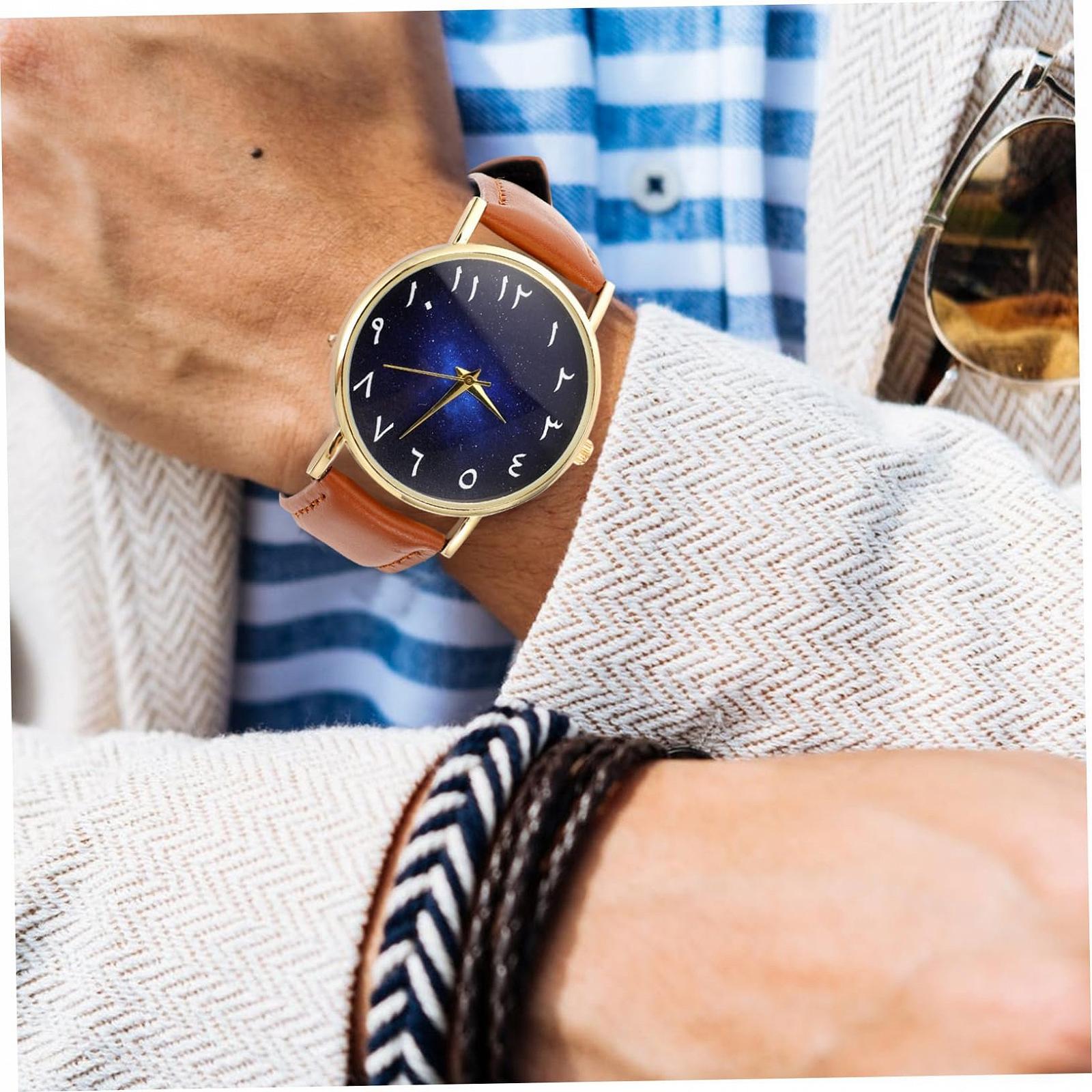 Часы WRITWAA Кожаные Наручные Часы Черный, фото №5