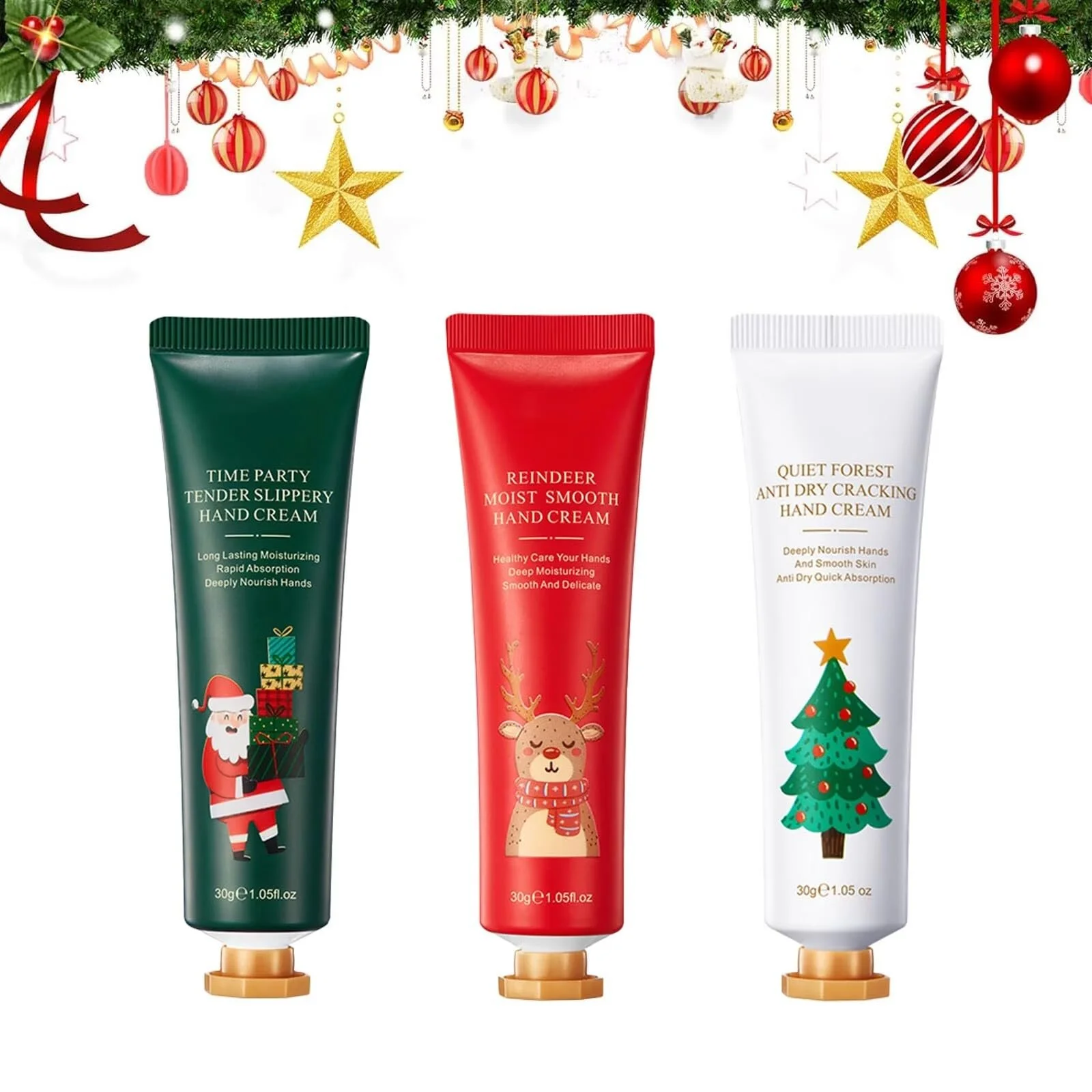 Набір міні-кремів для рук, набір кремів для рук, 3 шт. Зимовий, фото №5