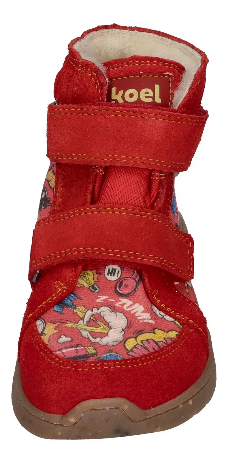 Кроссовки KOEL Barefoot Lined Детские Silas Tex Print Красный, фото №3