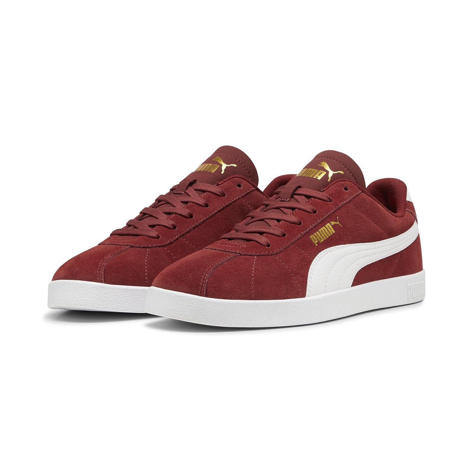 Кроссовки PUMA Unisex Club II, Intense Red PUMA White PUMA Gold, фото №3