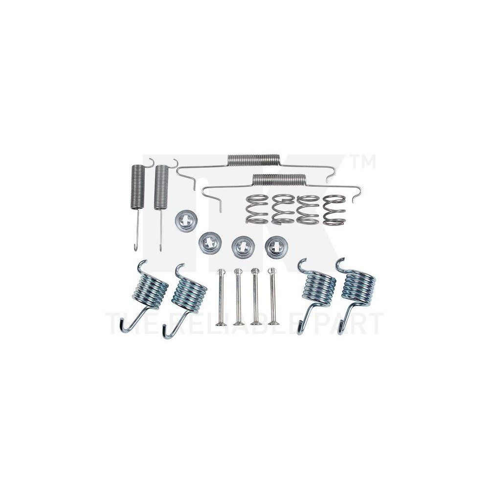 Комплект аксессуаров, тормозные колодки NK 7947649 AUDI SEAT SKODA VW, задний мост, фото №1