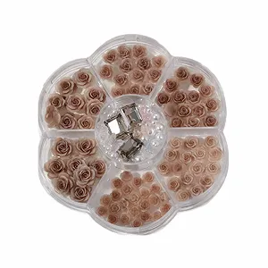 3D Цветы для ногтей Прямоугольные стразы для ногтей Драгоценные камни Жемчуг Биссер Кристаллы для ногтей для женщин - Фото 1