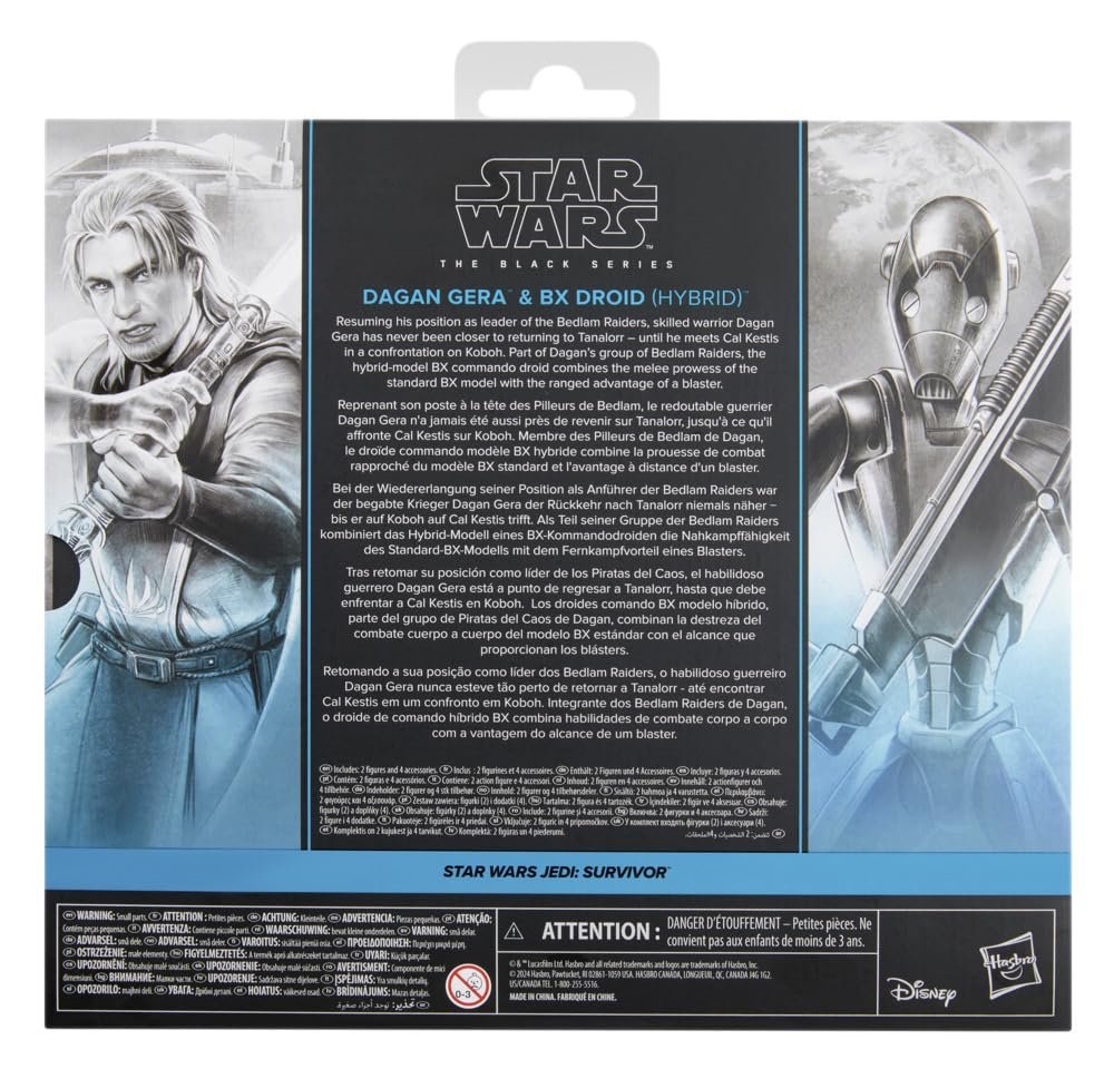 Фігурки Star Wars The Black Series Даган Гера & BX Дроїд (Гібрид), Star Wars Jedi: Survivor 15 см, набір з 2 штук, фото №6
