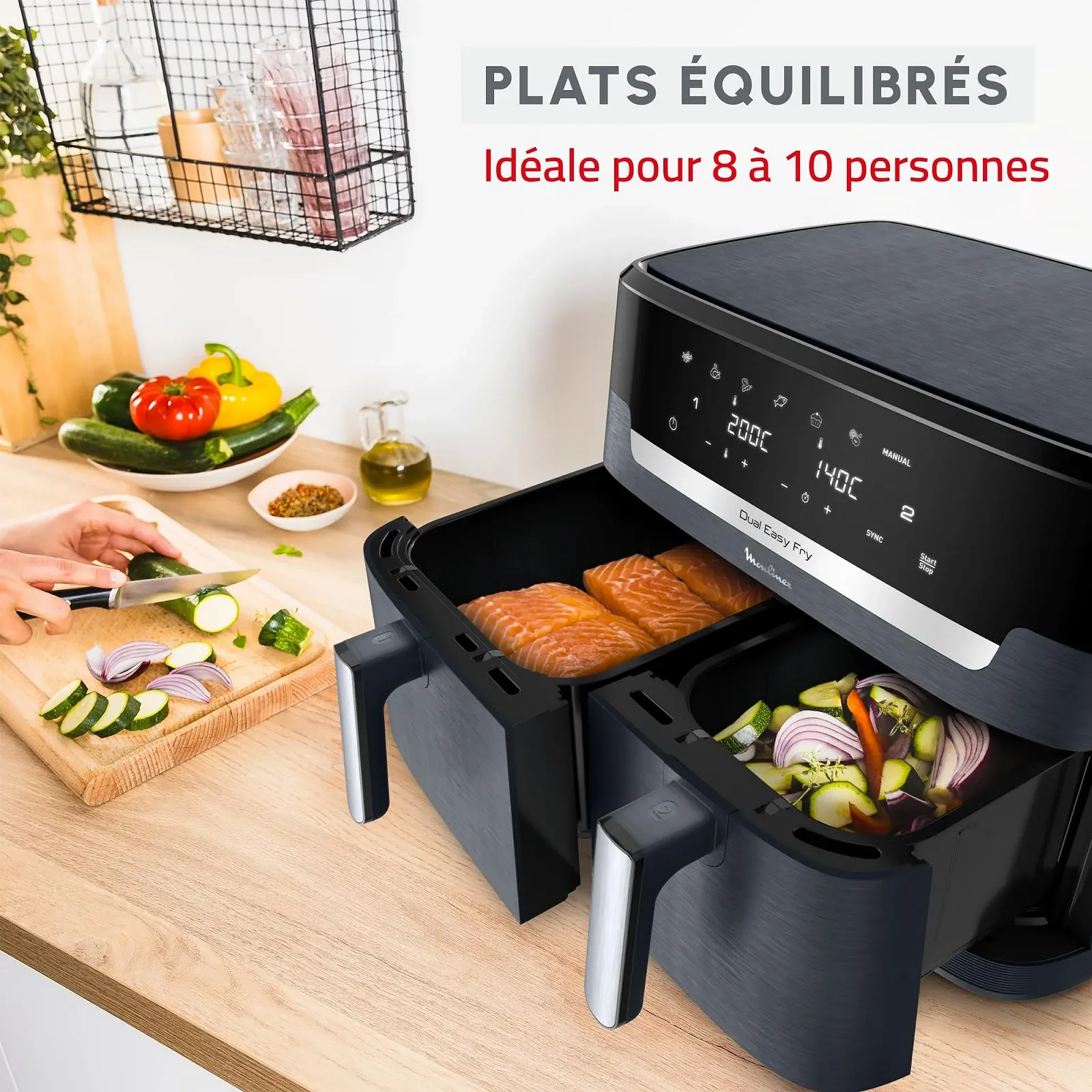 Мультипіч Moulinex Dual Easy Fry XXL EZ942BF0 11 л 7 програм, фото №2 Мультипіч Moulinex Dual Easy Fry XXL EZ942BF0 11 л 7 програм, фото №2