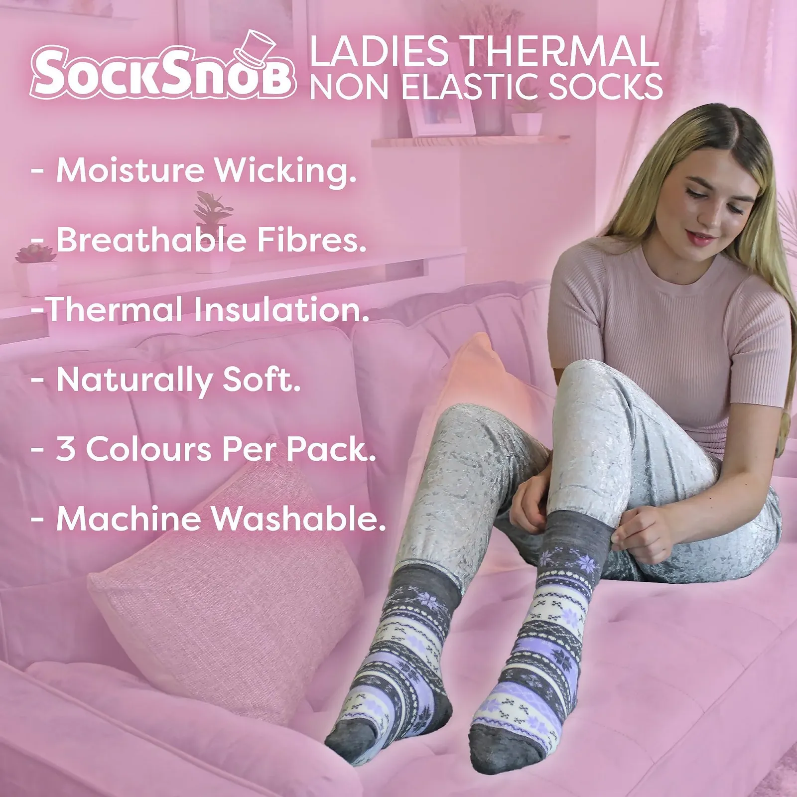 Шкарпетки Sock Snob, 3 шт., жіночі, фото №6