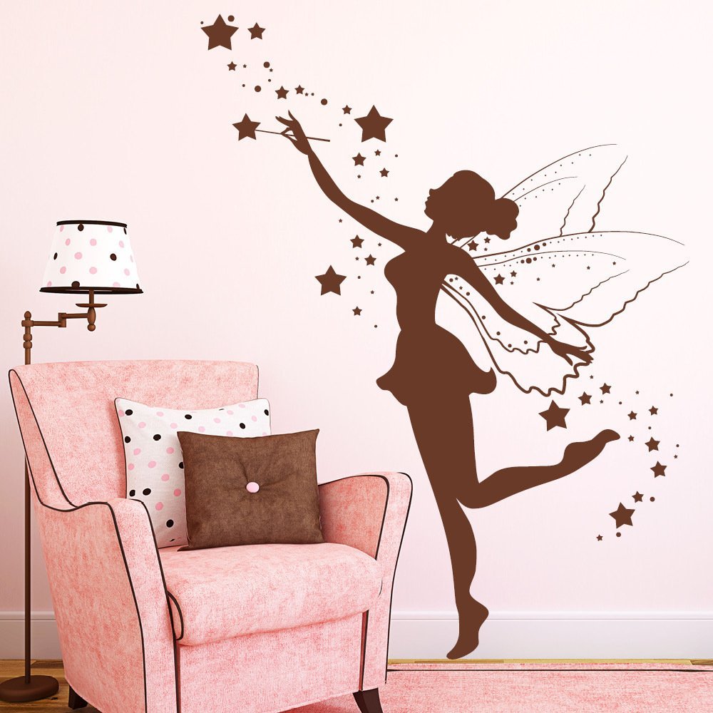 Наклейка на стіну Loft Fairy with Magic Wand and Stars 49 кольорів 4 розміри, фото №3 Наклейка на стіну Loft Fairy with Magic Wand and Stars 49 кольорів 4 розміри, фото №3