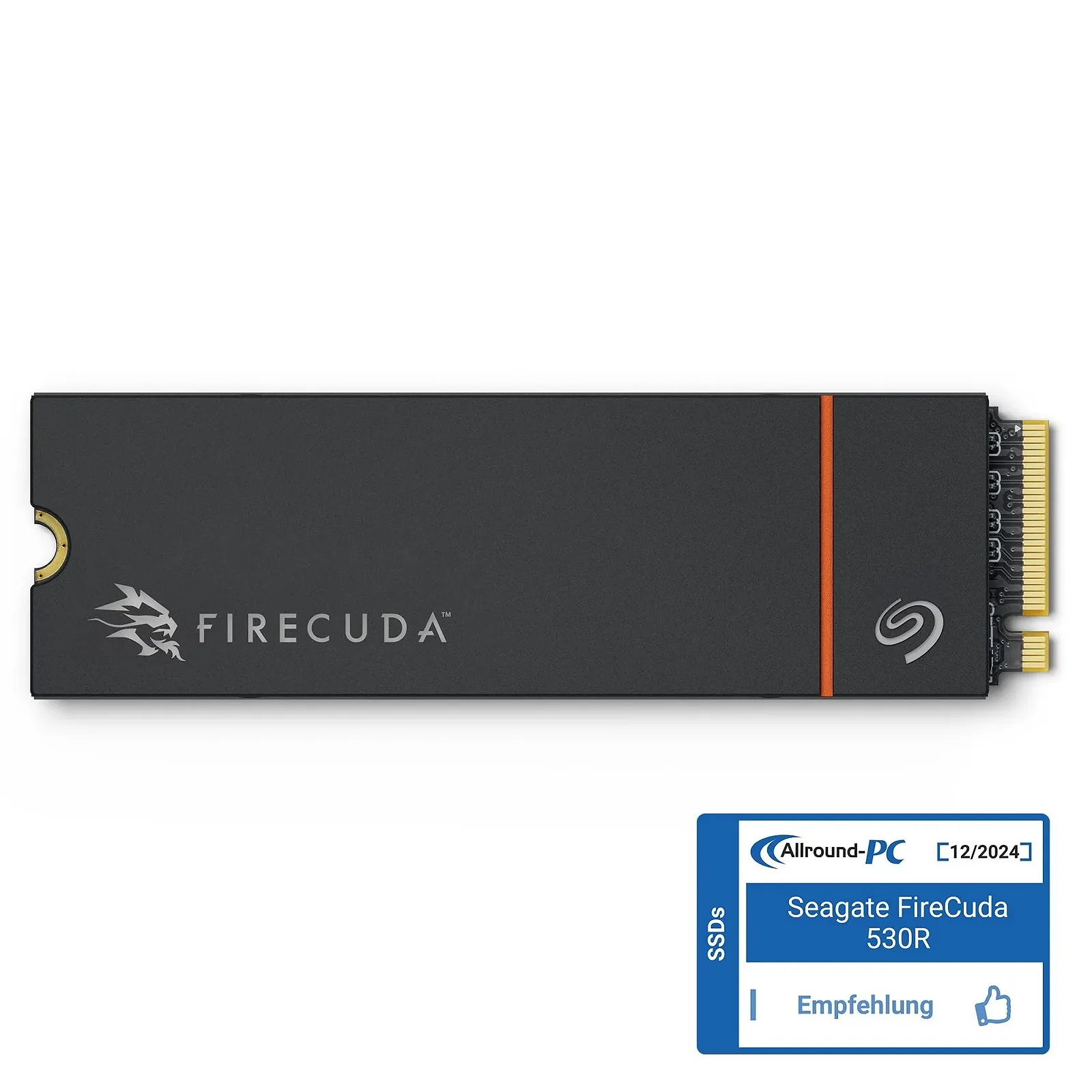 NVMe SSD Seagate FireCuda 530R ZP4000GM3A073 4TB M.2 PCIe Gen4 x4 7400 MB/s Heatsink, фото №2 NVMe SSD Seagate FireCuda 530R ZP4000GM3A073 4TB M.2 PCIe Gen4 x4 7400 MB/s Heatsink, фото №2