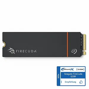 NVMe SSD Seagate FireCuda 530R ZP4000GM3A073 4TB M.2 PCIe Gen4 x4 7400 MB/s Heatsink synthetic.ua - Фото 1
