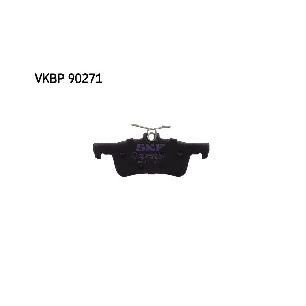 Комплект гальмівних колодок SKF VKBP 90271 для PEUGEOT задня вісь, фото №1 Комплект гальмівних колодок SKF VKBP 90271 для PEUGEOT задня вісь, фото №1