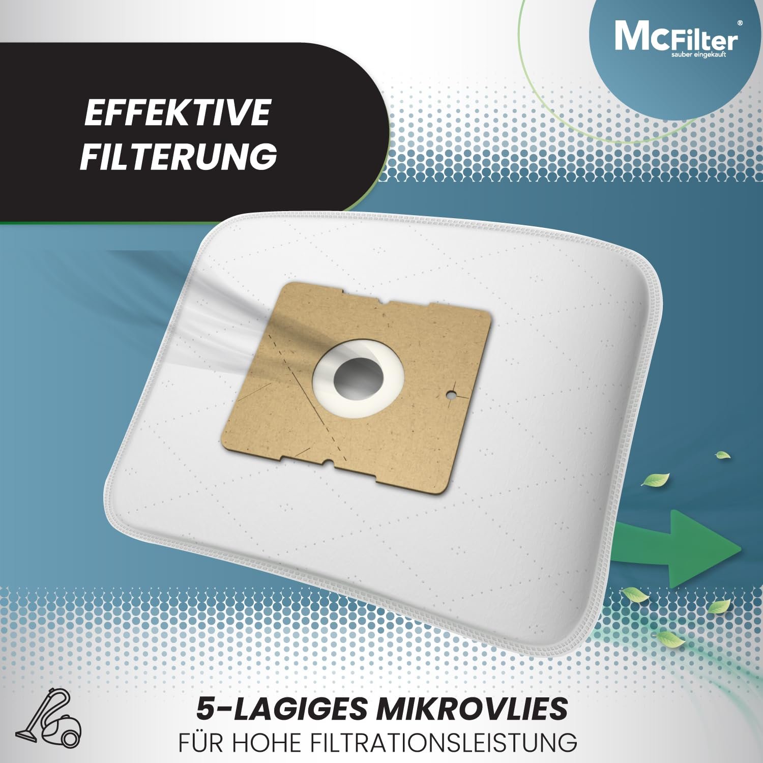 Мішки для пилососа McFilter Hanseatic VCB35B15C-1J7W-70 Fresh JCV-1600 Cecotec Conga 20 шт., фото №5 Мішки для пилососа McFilter Hanseatic VCB35B15C-1J7W-70 Fresh JCV-1600 Cecotec Conga 20 шт., фото №5