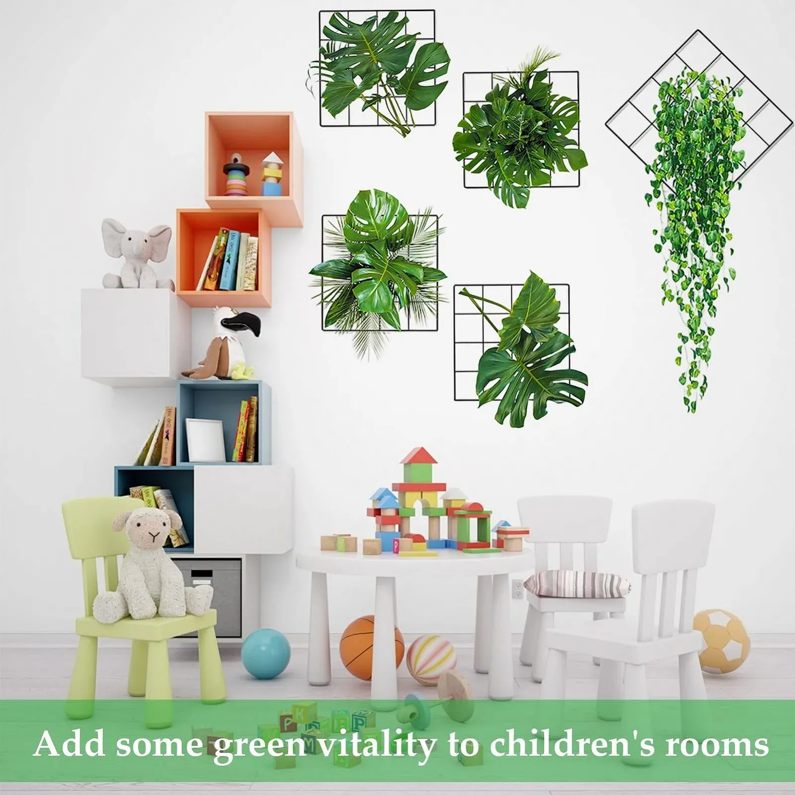 Наклейка на стену 3D Зеленые растения 90 x 30 см, фото №6