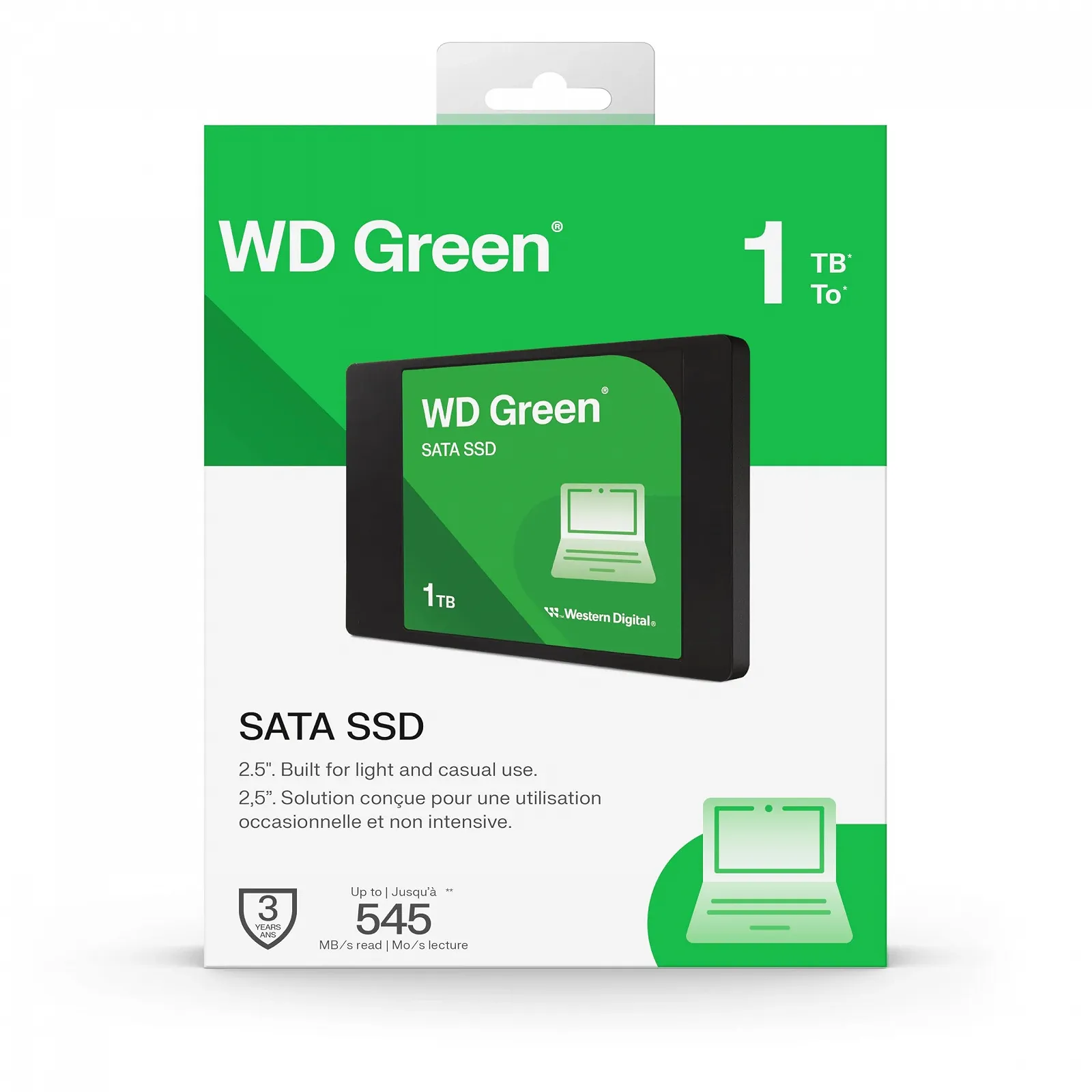 Внутрішній SSD Western Digital Green 1 TB 2.5" SATA 6Gb/s, фото №4