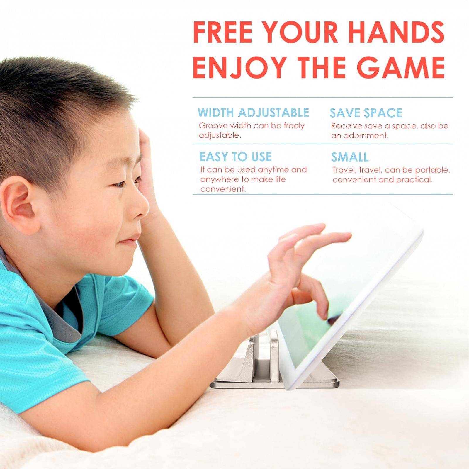 Вертикальная Подставка для Ноутбука Алюминиевый Сплав Регулируемая Dual-Slots, фото №3