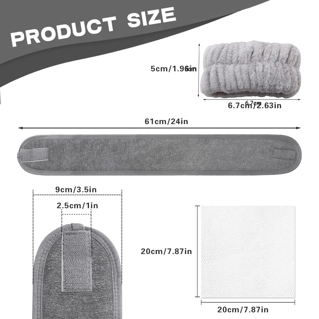 Набір пов'язок для волосся 6 шт., косметичні, фото №2 Набір пов'язок для волосся 6 шт., косметичні, фото №2