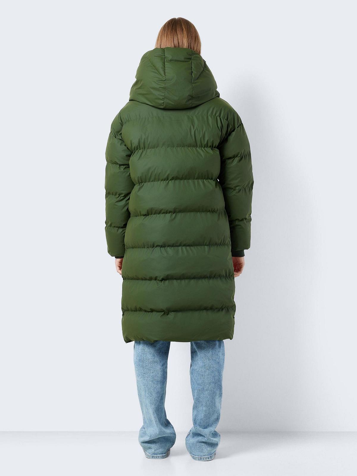 Куртка Noisy may NMSKY L/S Long Coated Noos Жіноча Зимова Зелений, фото №5