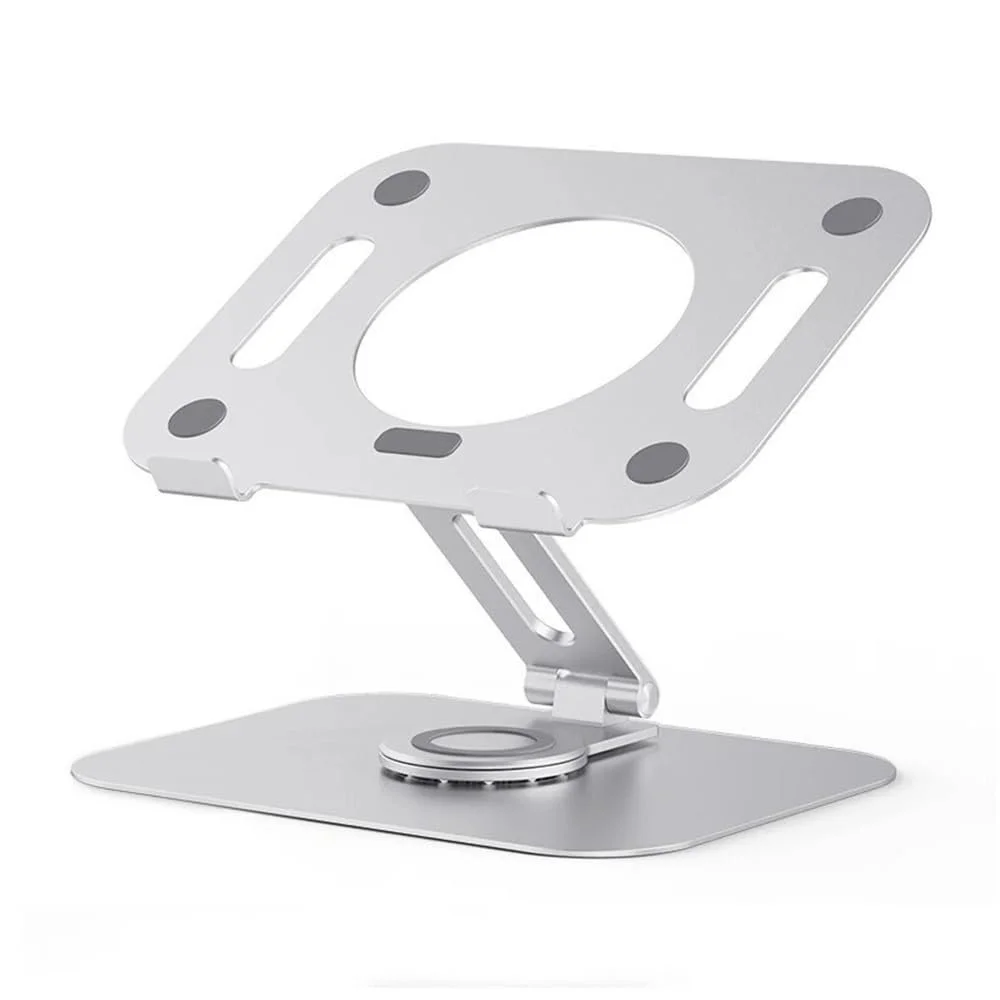 Подставка для ноутбука, складная, из алюминиевого сплава, вращающийся на 360° кронштейн, фото №1