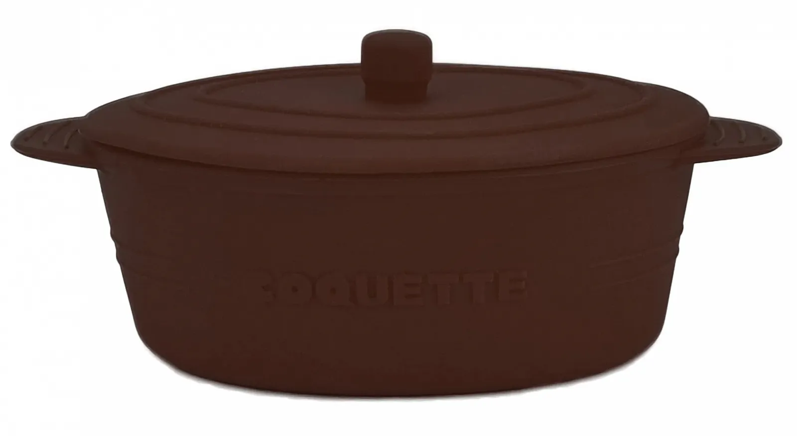 Набір пароварок для духовки 4 шт силіконові з кришкою коричневі 280 мл, фото №6