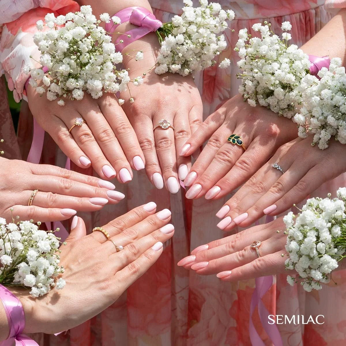 Гель-лак Semilac Hybrid 575 Bridesmaid Like You 7 мл Kollektion WeddiNails, фото №7 Гель-лак Semilac Hybrid 575 Bridesmaid Like You 7 мл Kollektion WeddiNails, фото №7