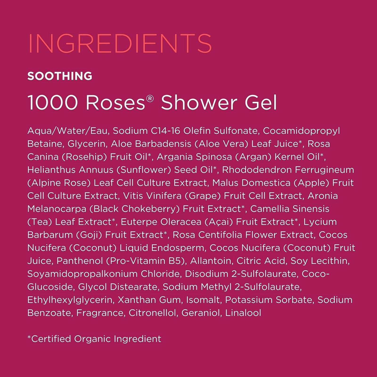 Гель для душу ANDALOU NATURALS 1000 Roses заспокійливий 946 мл, фото №6