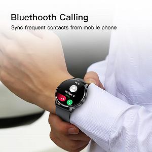 Смарт-часы Круглые 360 x 360 IP67 Водонепроницаемые Измерение пульса SpO2 Измерение артериального давления 20 спортивных режимов Уведомления приложений synthetic.ua - Фото 1