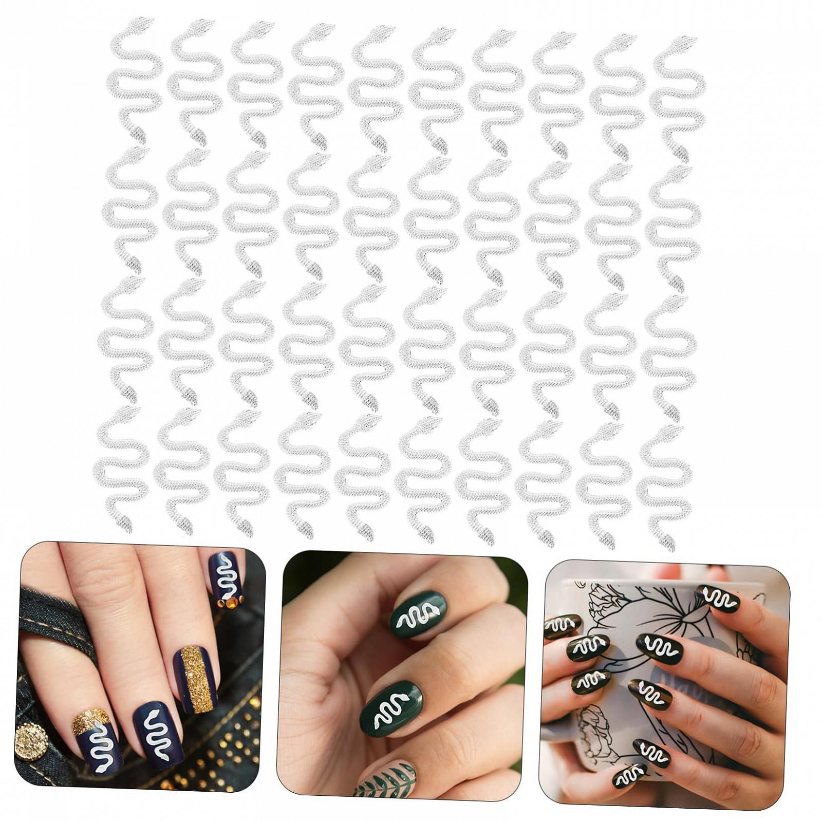 Шарми для нігтів Healeved Змії Ретро 100 шт., фото №3